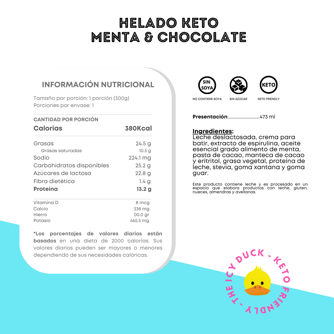 Helado Keto de ChocoMint